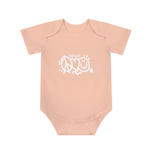 Baby Short Sleeve Bodysuit - Black or Pink